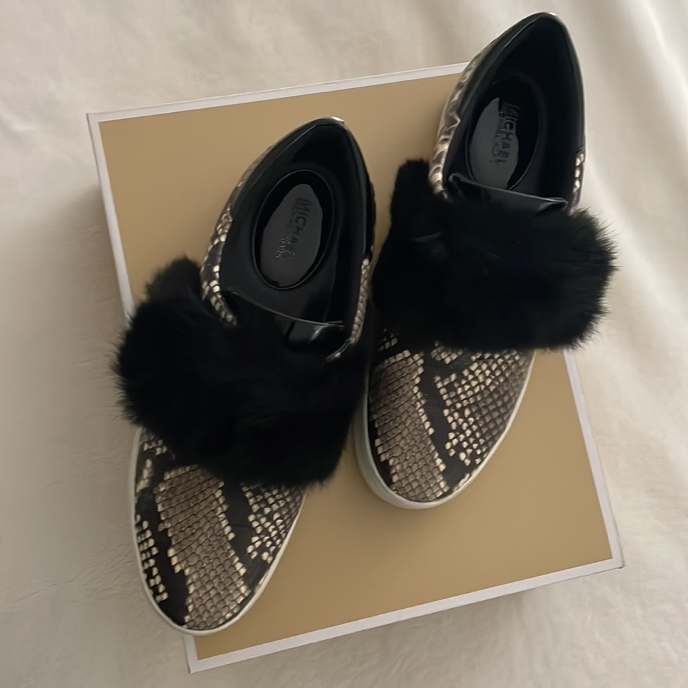Michael Kors Snake Print Maven Sneakers